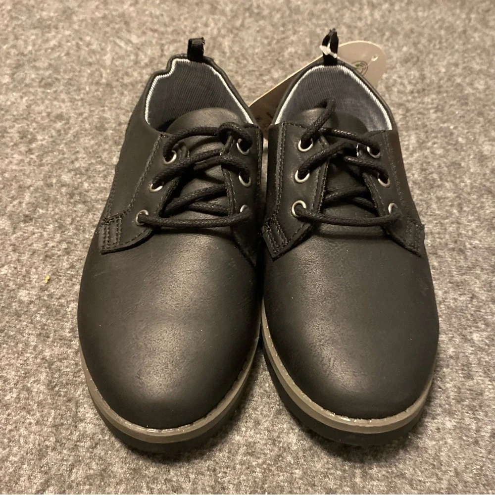 Wonder Nation Oxford Shoes Boys Size 13 Black‎ Lace Up New